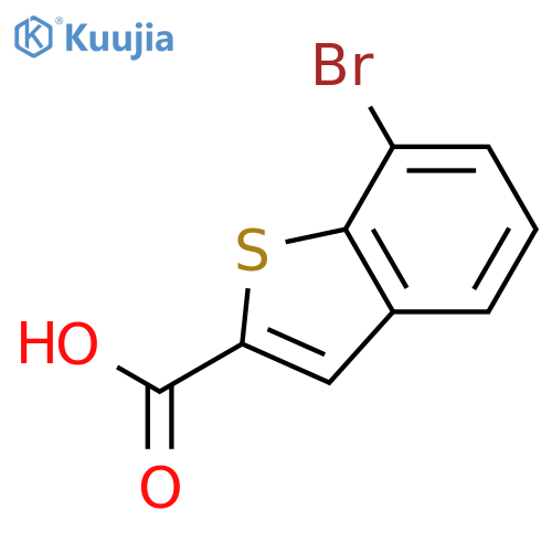 7-bromo-1-benzothiophene-2-carboxylic acid structure