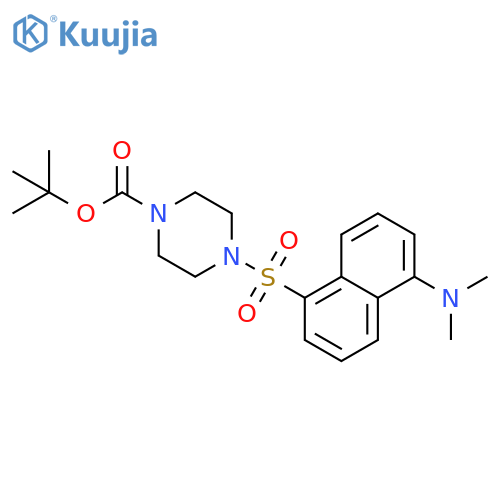 1-Piperazinecarboxylic acid, 4-[[5-(dimethylamino)-1-naphthalenyl]sulfonyl]-, 1,1-dimethylethyl ester structure