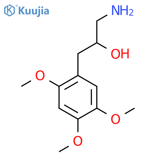 1-amino-3-(2,4,5-trimethoxyphenyl)propan-2-ol structure