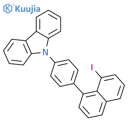 9H-Carbazole, 9-[4-(8-iodo-1-naphthalenyl)phenyl]- structure