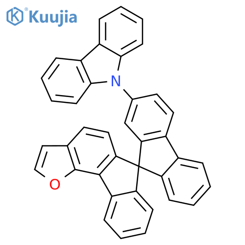 9H-Carbazole, 9-spiro[9H-fluorene-9,6'-[6H]fluoreno[4,3-b]furan]-2-yl- structure