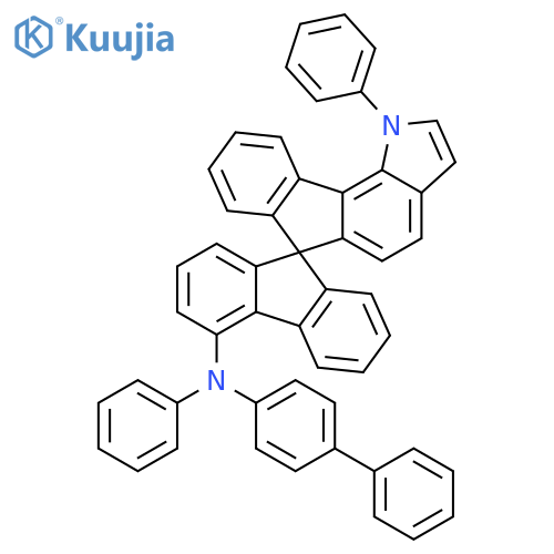 Spiro[9H-fluorene-9,6'(1'H)-indeno[2,1-g]indol]-4-amine, N-[1,1'-biphenyl]-4-yl-N,1'-diphenyl- structure