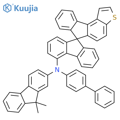 Spiro[9H-fluorene-9,6'-[6H]fluoreno[3,4-b]thiophen]-4-amine, N-[1,1'-biphenyl]-4-yl-N-(9,9-dimethyl-9H-fluoren-2-yl)- structure