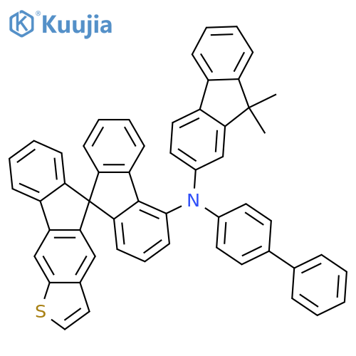 Spiro[9H-fluorene-9,5'-[5H]fluoreno[3,2-b]thiophen]-4-amine, N-[1,1'-biphenyl]-4-yl-N-(9,9-dimethyl-9H-fluoren-2-yl)- structure