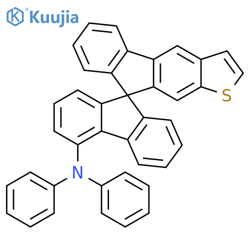 Spiro[9H-fluorene-9,9'-[9H]fluoreno[2,3-b]thiophen]-4-amine, N,N-diphenyl- structure