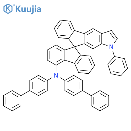 Spiro[9H-fluorene-9,9'(1'H)-indeno[1,2-f]indol]-4-amine, N,N-bis([1,1'-biphenyl]-4-yl)-1'-phenyl- structure