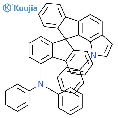 Spiro[9H-fluorene-9,10'(1'H)-indeno[1,2-g]indol]-4-amine, N,N,1'-triphenyl- structure