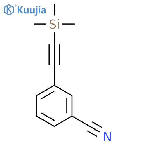3-(Trimethylsilyl)ethynylbenzonitrile structure