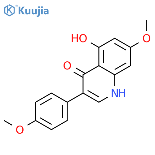 4(1H)-Quinolinone, 5-hydroxy-7-methoxy-3-(4-methoxyphenyl)- structure