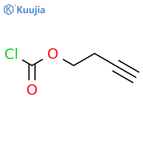 (but-3-yn-1-yloxy)(chloro)methanone structure