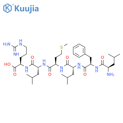 D-Arginine, D-leucyl-D-phenylalanyl-D-leucyl-D-methionyl-D-leucyl- structure