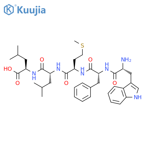 D-Leucine, D-tryptophyl-D-phenylalanyl-D-methionyl-D-leucyl- structure
