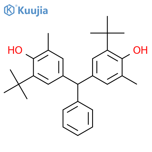 Phenol, 4,4'-(phenylmethylene)bis[2-(1,1-dimethylethyl)-6-methyl- structure