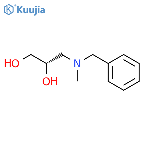 1,2-Propanediol, 3-[methyl(phenylmethyl)amino]-, (S)- structure