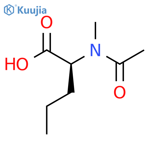 (2S)-2-(N-methylacetamido)pentanoic acid structure