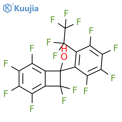 Bicyclo[4.2.0]octa-1,3,5-trien-7-ol,2,3,4,5,8,8-hexafluoro-7-[2,3,4,5-tetrafluoro-6-(pentafluoroethyl)phenyl]- structure