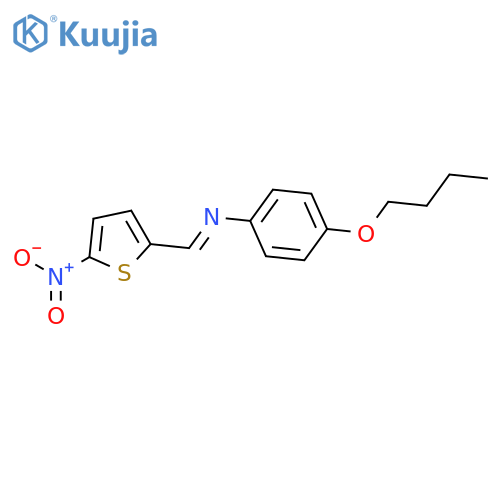 Benzenamine, 4-butoxy-N-[(5-nitro-2-thienyl)methylene]- structure