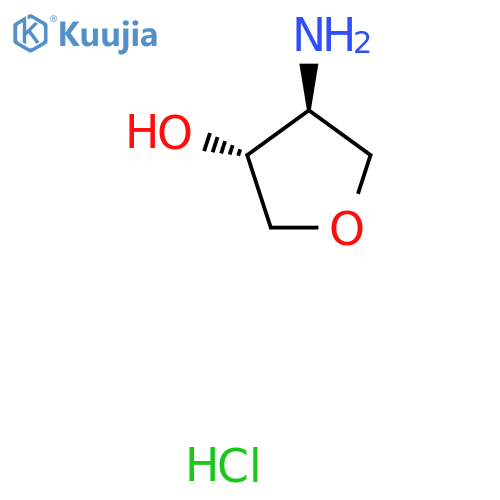 trans-4-Aminotetrahydrofuran-3-ol hydrochloride structure