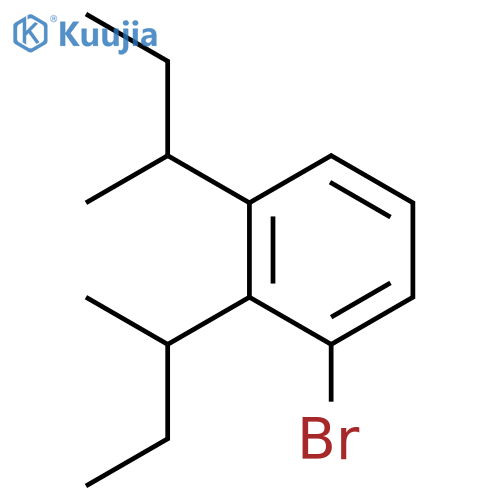 Benzene, bromobis(1-methylpropyl)- structure