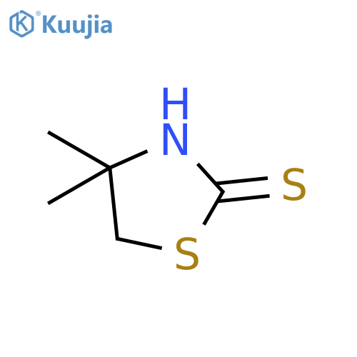 2-Thiazolidinethione,4,4-dimethyl- structure