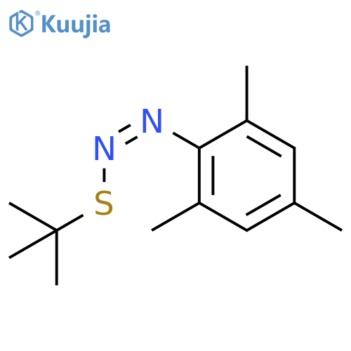 Diazene, [(1,1-dimethylethyl)thio](2,4,6-trimethylphenyl)-, (Z)- structure