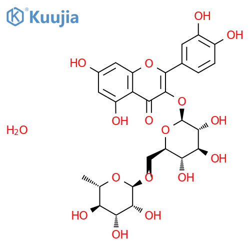 Rutin hydrate structure