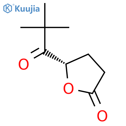 2(3H)-FURANONE, 5-(2,2-DIMETHYL-1-OXOPROPYL)DIHYDRO-, (S)- structure