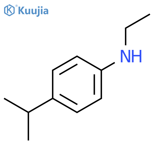 N-ethyl-4-(propan-2-yl)aniline structure