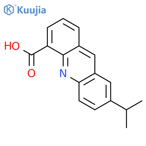 4-Acridinecarboxylic acid, 7-(1-methylethyl)- structure