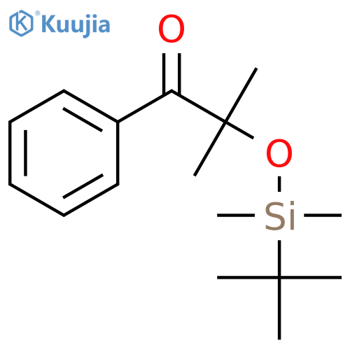 1-Propanone, 2-[[(1,1-dimethylethyl)dimethylsilyl]oxy]-2-methyl-1-phenyl- structure