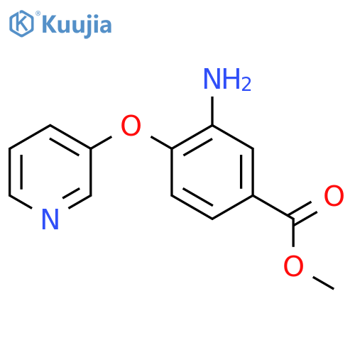 Methyl 3-amino-4-(3-pyridyloxy)benzoate structure
