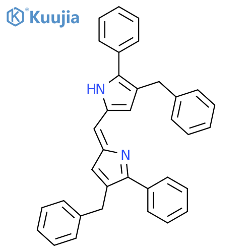 1H-Pyrrole, 2-phenyl-3-(phenylmethyl)-5-[[5-phenyl-4-(phenylmethyl)-2H-pyrrol-2-ylidene]methyl]- structure