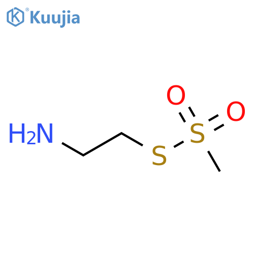 Methanesulfonothioic acid, S-(2-aminoethyl) ester structure