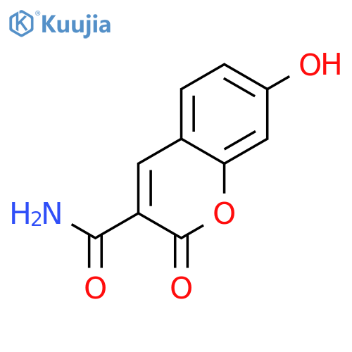 7-Hydroxy-2-oxo-2H-chromene-3-carboxamide structure