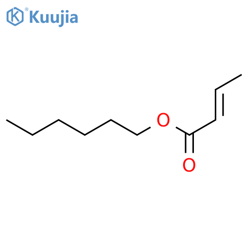 Hexyl trans-2-butenoate structure