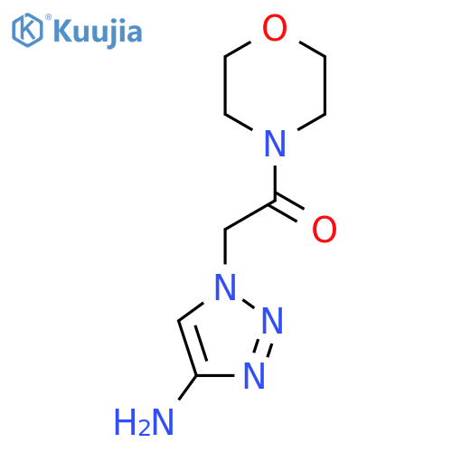 2-(4-amino-1H-1,2,3-triazol-1-yl)-1-(morpholin-4-yl)ethan-1-one structure