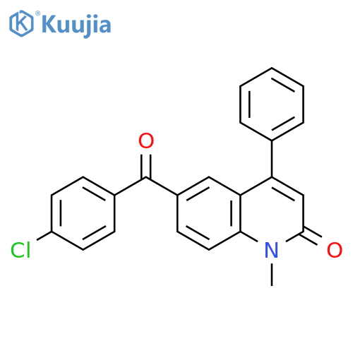 6-(4-Chlorobenzoyl)-1-methyl-4-phenyl-2(1H)-quinolinone structure