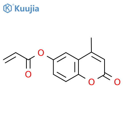 4-Methyl-2-oxo-2H-1-benzopyran-6-yl prop-2-enoate structure