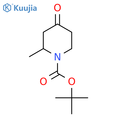 tert-butyl 2-methyl-4-oxo-piperidine-1-carboxylate structure