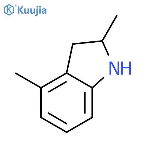 1H-Indole, 2,3-dihydro-2,4-dimethyl- structure