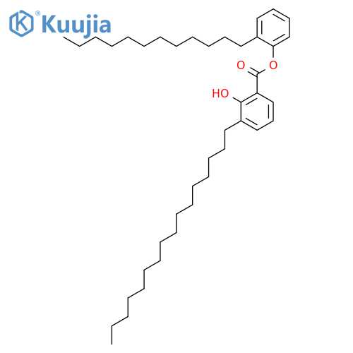 Benzoic acid, hexadecyl-2-hydroxy-, dodecylphenyl ester structure