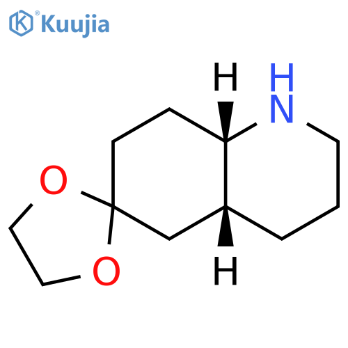 (4'aR,8'aS)-octahydro-1'H-spiro1,3-dioxolane-2,6'-quinoline structure