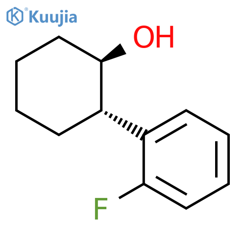 rac-(1R,2S)-2-(2-fluorophenyl)cyclohexan-1-ol, trans structure