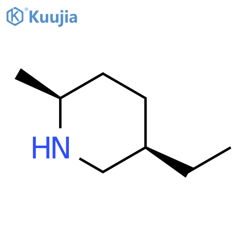 rac-(2R,5S)-5-ethyl-2-methylpiperidine, cis structure
