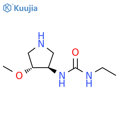 3-ethyl-1-(3R,4R)-4-methoxypyrrolidin-3-ylurea structure
