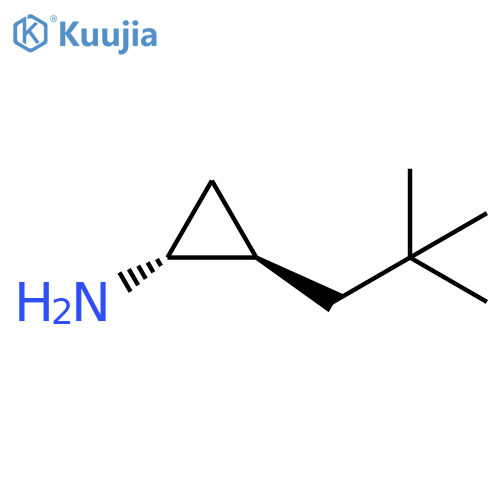 rac-(1R,2R)-2-(2,2-dimethylpropyl)cyclopropan-1-amine, trans structure