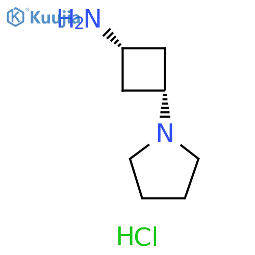 (1s,3s)-3-(pyrrolidin-1-yl)cyclobutan-1-amine dihydrochloride structure