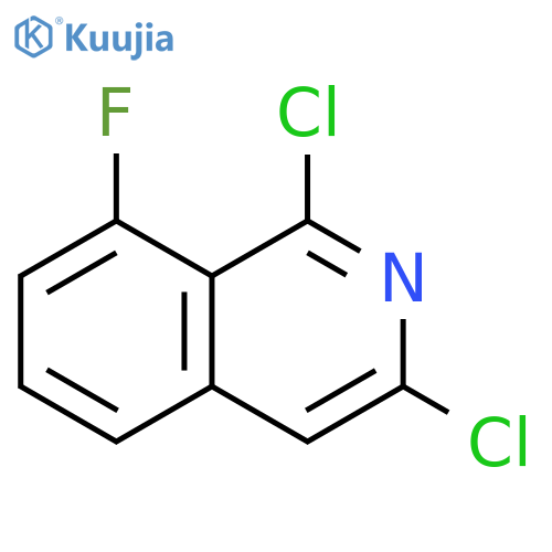 1,3-dichloro-8-fluoroisoquinoline structure
