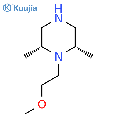 (2R,6S)-1-(2-Methoxyethyl)-2,6-dimethylpiperazine structure