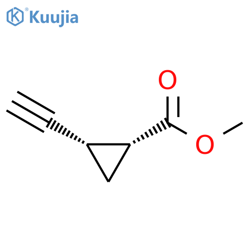 rac-methyl (1R,2S)-2-ethynylcyclopropane-1-carboxylate, cis structure
